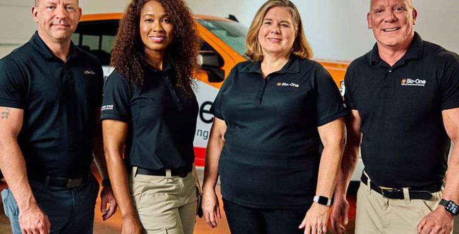 Bio-One team with a branded service vehicle