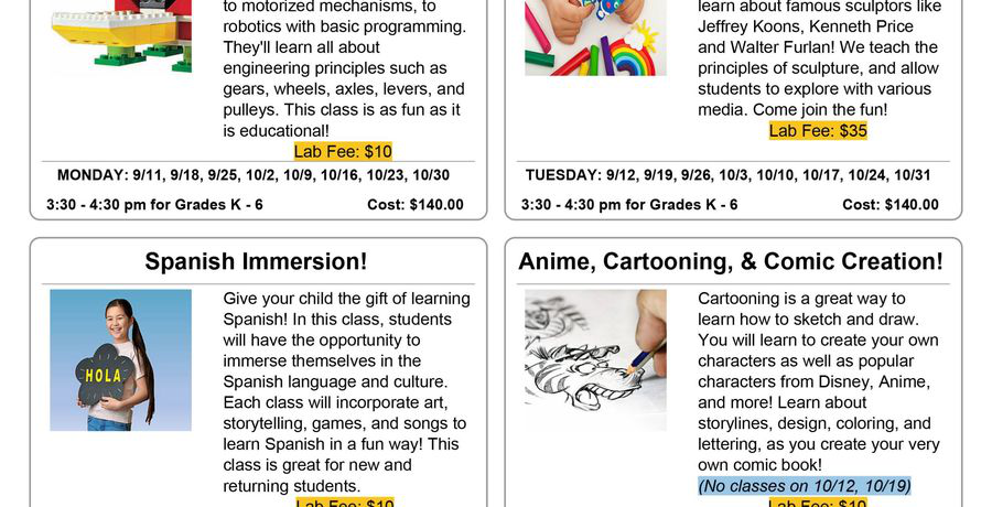 Parker-Anderson Enrichment class program at a partner school