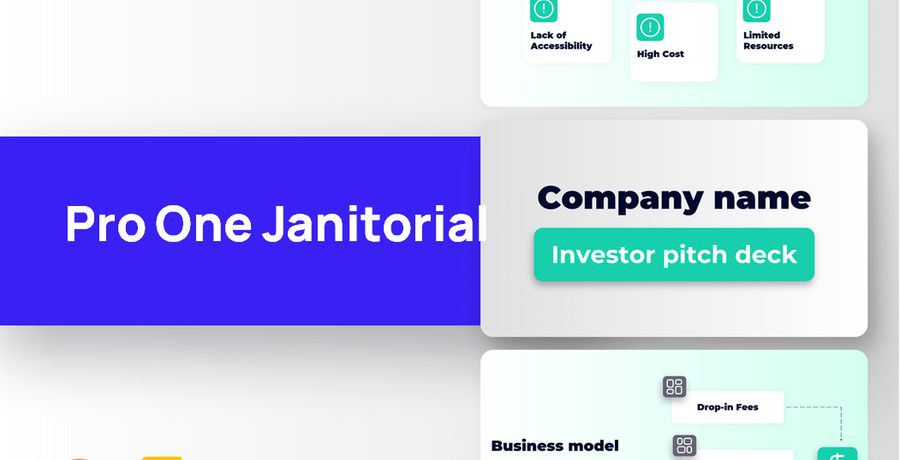Pro One Janitorial Franchise Pitch Deck Template - FranchiseFinancials.com